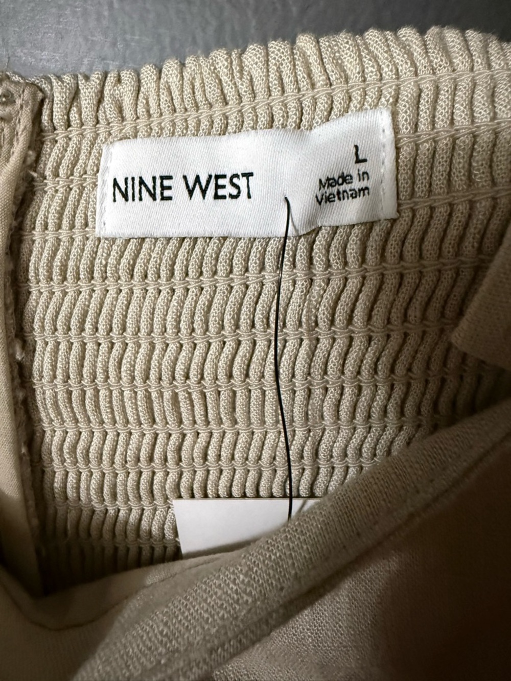 Nine West Cream Square-Neck Midi Dress - Picture 6 of 9